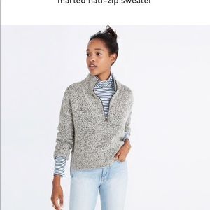 Madewell half zip sweater